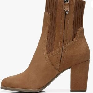 Vionic - Womens Perk Kaylee Suede Knit Ankle Boot (toffee)
